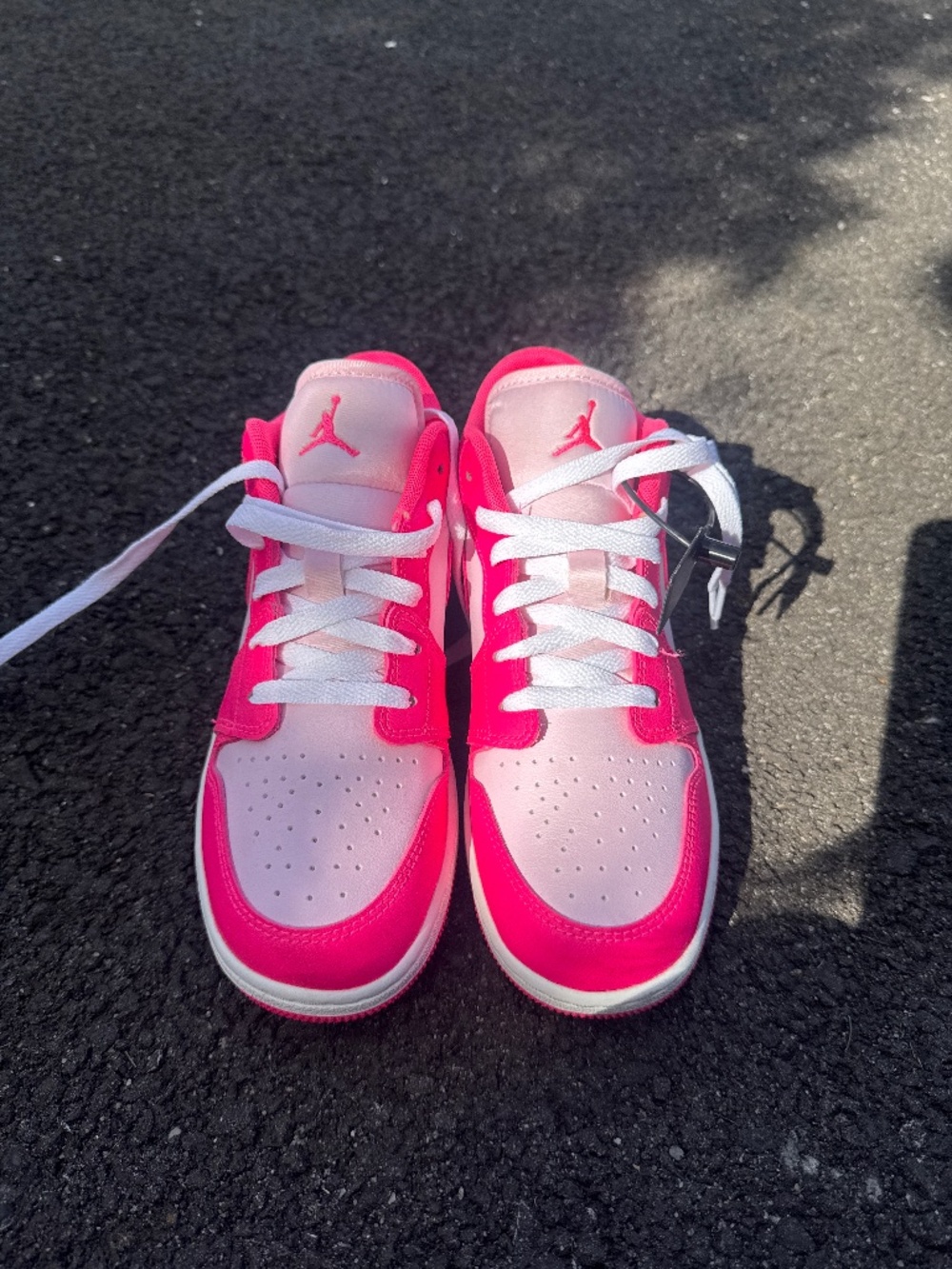 Hot pink and white Jordan